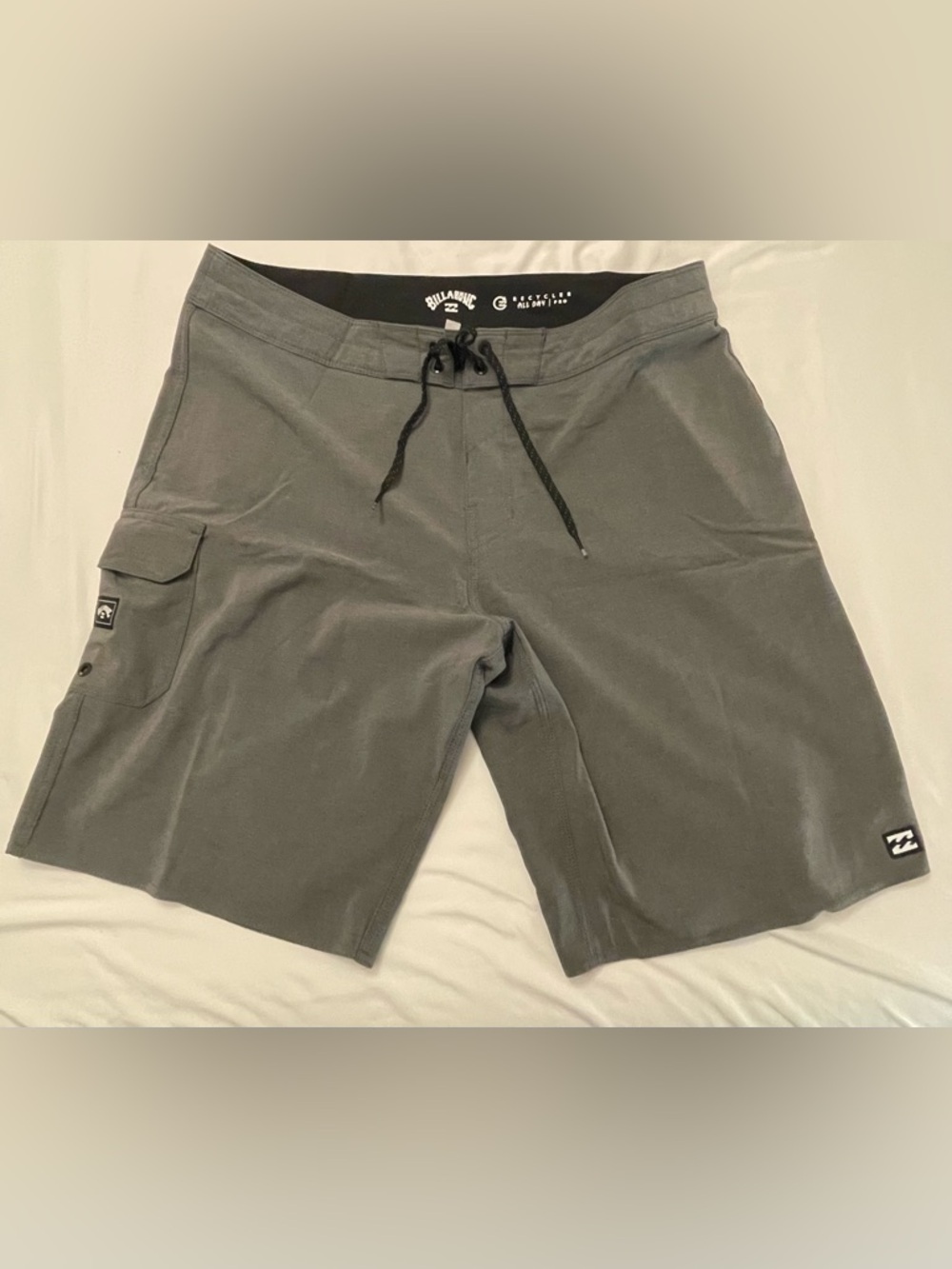 Billabong Gray Drawstring Boardshorts